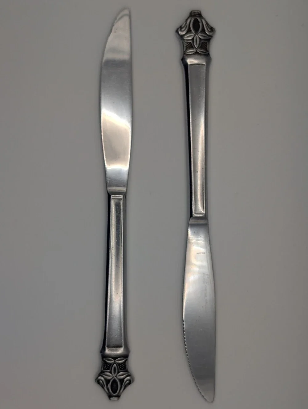 Ekco Eterna Padua Custom Stainless Japan Dinner Knives Set of 2 |  1 of 2 | MCM